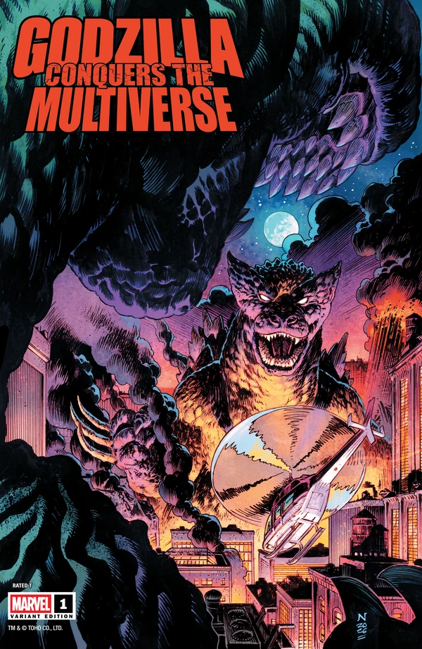 Godzilla Conquers The Multiverse: Nic Klein Heisei Godzilla Variant #1 - Cover 4